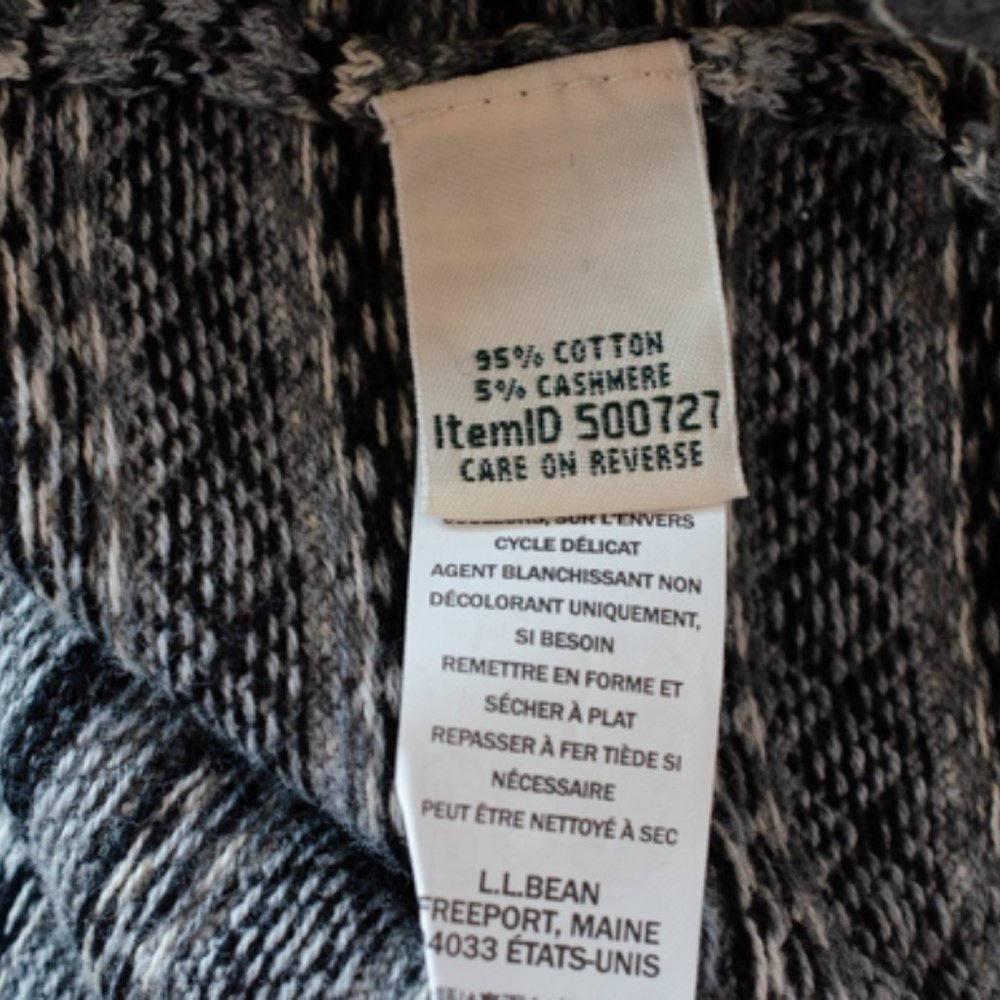 L.L. Bean Cotton Cashmere Turtleneck Sweater - Picture 5 of 5